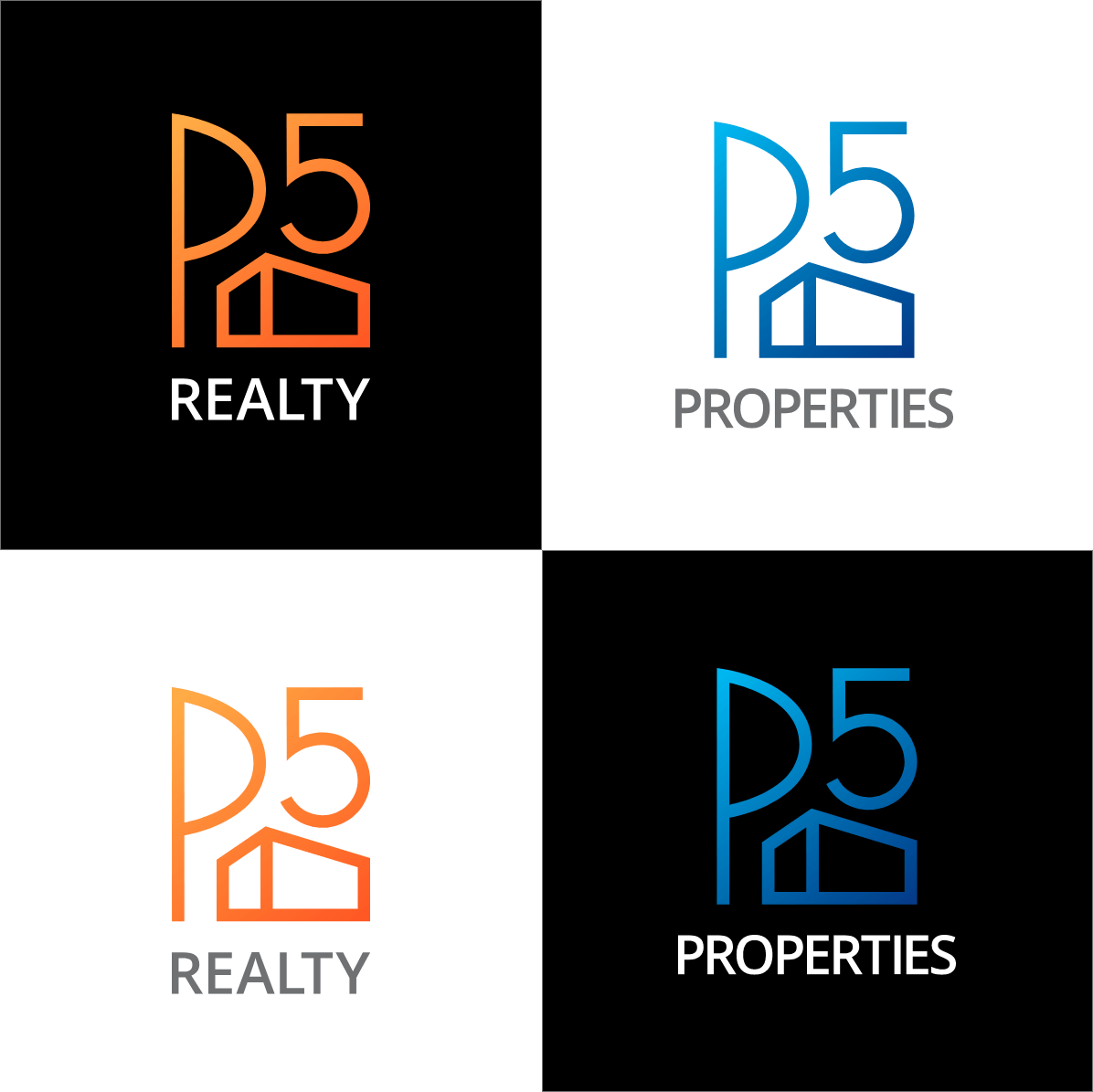 P5 Realty And P5 Properties Branding Sutter Group Web Design